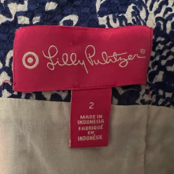 Lilly Pulitzer for Target Sleeveless Blue and White Dress Upstream Koi Pattern - Picture 5 of 14